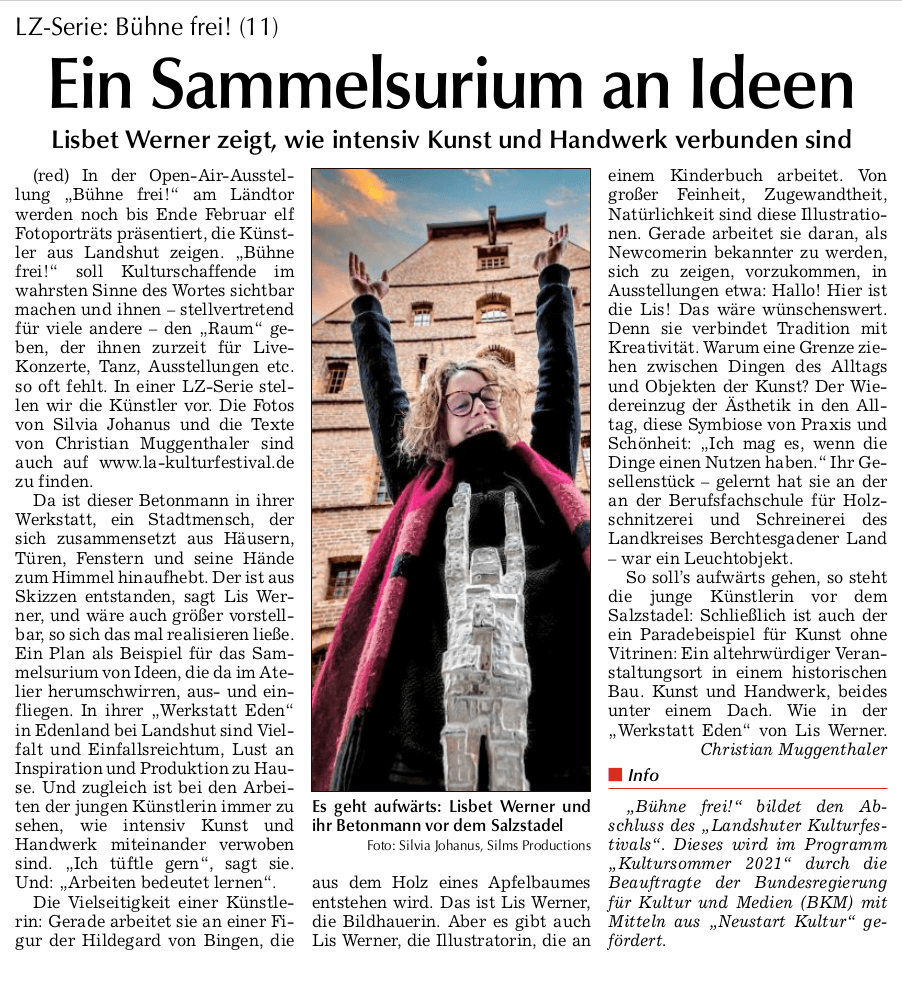 Ein Sammelsurium an Ideen - Landshuter Zeitung Artikel vom 18.02.2022